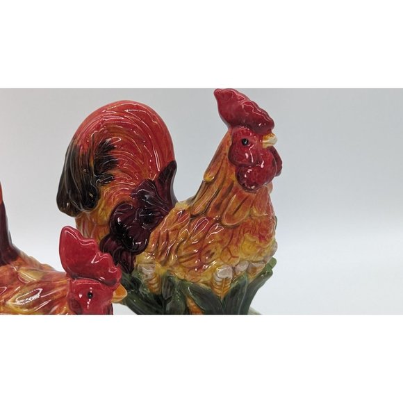 Rooster salt and pepper shakers set of spicy ceramic cluckers - Picture 16 of 16
